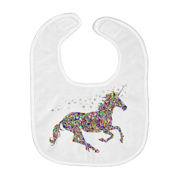 Chromatic Magical Unicorn Baby Bib