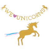 We Love Unicorns Banner / Garland