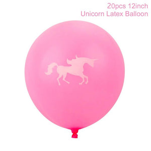 20 BALLOONS! Cute Unicorn Latex Balloons 20 Pcs