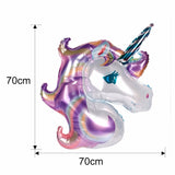 BIG! Unicorn Foil Happy Birthday Balloon Sets (Many Variations)