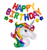 BIG! Unicorn Foil Happy Birthday Balloon Sets (Many Variations)