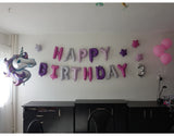 BIG! Unicorn Foil Happy Birthday Balloon Sets (Many Variations)